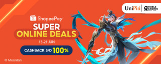 Super Online Deals di ShopeePay bisa dapatkan cashback up to 100% hanya di UniPin
